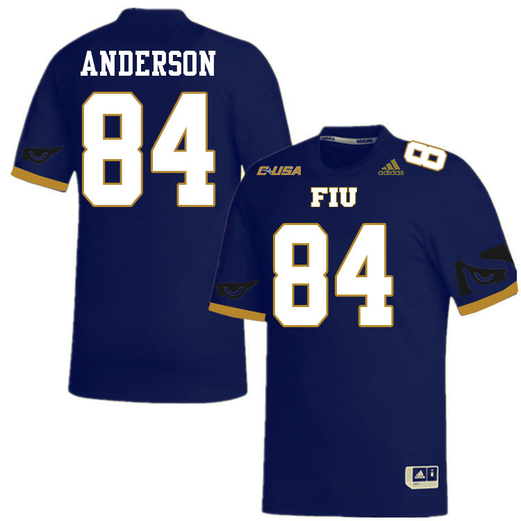 #84 Maguire Anderson FIU Jersey, Florida International University Panthers Football Jersey-Navy #84 Maguire Anderson FIU Jersey, Florida International University Panthers Football Jersey-Navy
